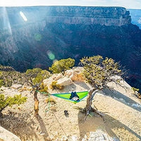 Grand Trunk Double Deluxe Hammock w/Straps Hängematte, Farbe:navy/light blue