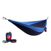 Grand Trunk Double Deluxe Hammock w/Straps Hängematte, Farbe:navy/light blue